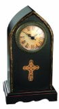 Manual Tall Cross Time Well Spent Table Top Analog Clock, 6.25 X 11.25-Inch