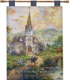 Manual Inspirational Collection Wall Hanging and Finial Rod, Holy Holy Holy by Nicky Boehme, 26 X 36-Inch